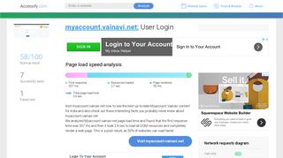 Access myaccount.vainavi.net. User Login