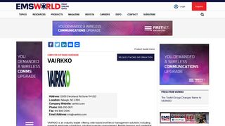 VAIRKKO | EMS World