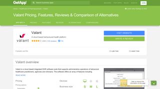 Valant Pricing, Features, Reviews & Comparison of Alternatives ...