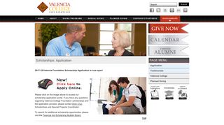 Valencia Foundation - Scholarships: Application