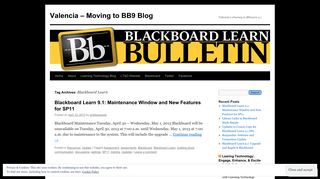 Blackboard Learn | Valencia – Moving to BB9 Blog