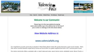 Valencia Falls - Home Page