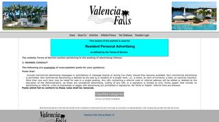 Valencia Falls - Classified Categories