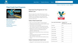 Valero - Fleet Credit Card Programs