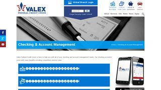 Checking & Account Management | Valex Federal Credit Union