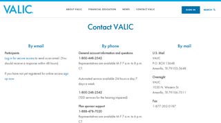 Contact us | VALIC