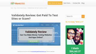 Validately Review: Get Paid To Test Sites or Scam? - Work At Home ...