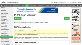 PHP 5 Form Validation - W3Schools