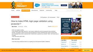 How to make HTML login page validation using javascript ...