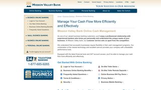 Mission Valley Bank Online Banking Services | Online Bank Login