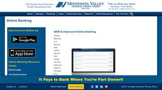 Online Banking - Minnesota Valley Federal Credit Union