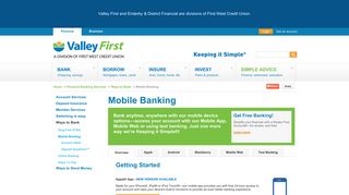Valley First - Mobile Banking