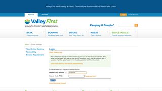 Valley First - Online Banking