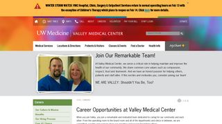 Valley Medical Center | Careers