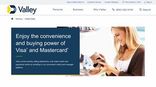 Credit Cards - Valley National Bank