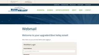 Webmail | Blue Valley - Blue Valley Tele-Communications
