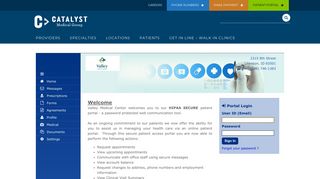 Patient Portal - Catalyst Medical Group