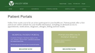 Patient Portals | Valley View Hospital