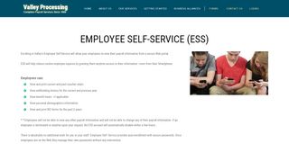 Employee Self Service - Valley Processing, Inc.