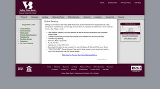 Online Banking - The Valley State Bank
