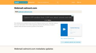Web Mail Valmont (Webmail.valmont.com) - Outlook Web App