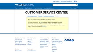 How do I log into my account to track my sellback order? - ValoreBooks