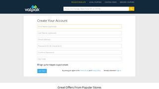 Create a Valpak Coupon Online Account - Get Free Coupons