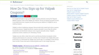 How Do You Sign up for Valpak Coupons? | Reference.com