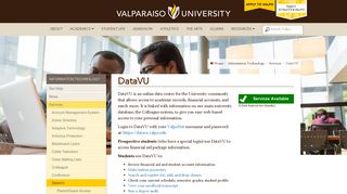 DataVU | Information Technology - Valparaiso University