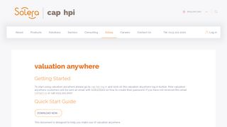 valuation anywhere quick start guide and key features - Extras | cap hpi
