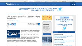 CAP launches Black Book Mobile for iPhone and Android - Fleet News ...
