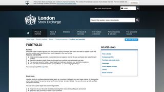 Portfolio - London Stock Exchange