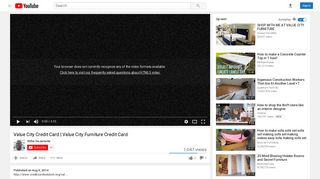 Value City Credit Card | Value City Furniture Credit Card - YouTube
