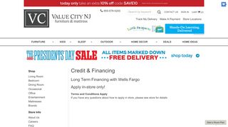 Credit & Financing | New Jersey, NJ, Staten ... - Value City Furniture