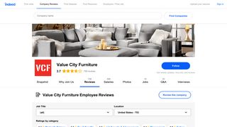 Working at Value City Furniture: 751 Reviews | Indeed.com