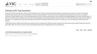 Interact with Top Investors - Value Investors Club / Where top investors ...