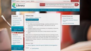 Value Line | Multnomah County Library