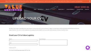 Upload Your CV - Value Group