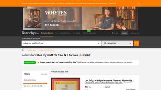 Value my stuff for free – Auction – All auctions on Barnebys.com