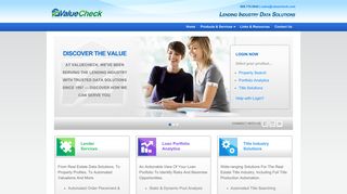 ValueCheck — Serving the Lending Industry with Trusted Data Solutions