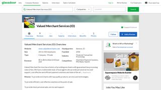 Working at Valued Merchant Services (ID) | Glassdoor