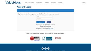 Manage Your Account - ValueMags