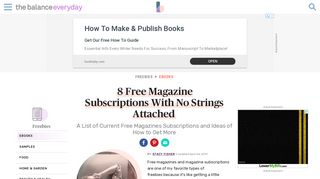 Magazine Subscriptions - The Balance Everyday