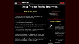 Vampire Rave - Sign up for a free Vampire Rave account!