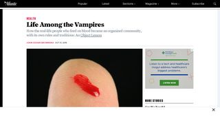How to Drink Blood, and Other Rules of Being a Real-Life Vampire ...