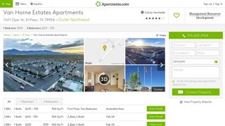 Van Horne Estates Apartments Apartments - El Paso, TX | Apartments ...