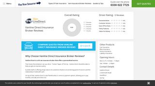 Vanline Direct Insurance Broker Reviews | The Van Insurer