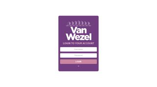 Login to Your Account - Van Wezel