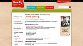 Online banking - Vancity