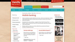 Mobile banking - Vancity